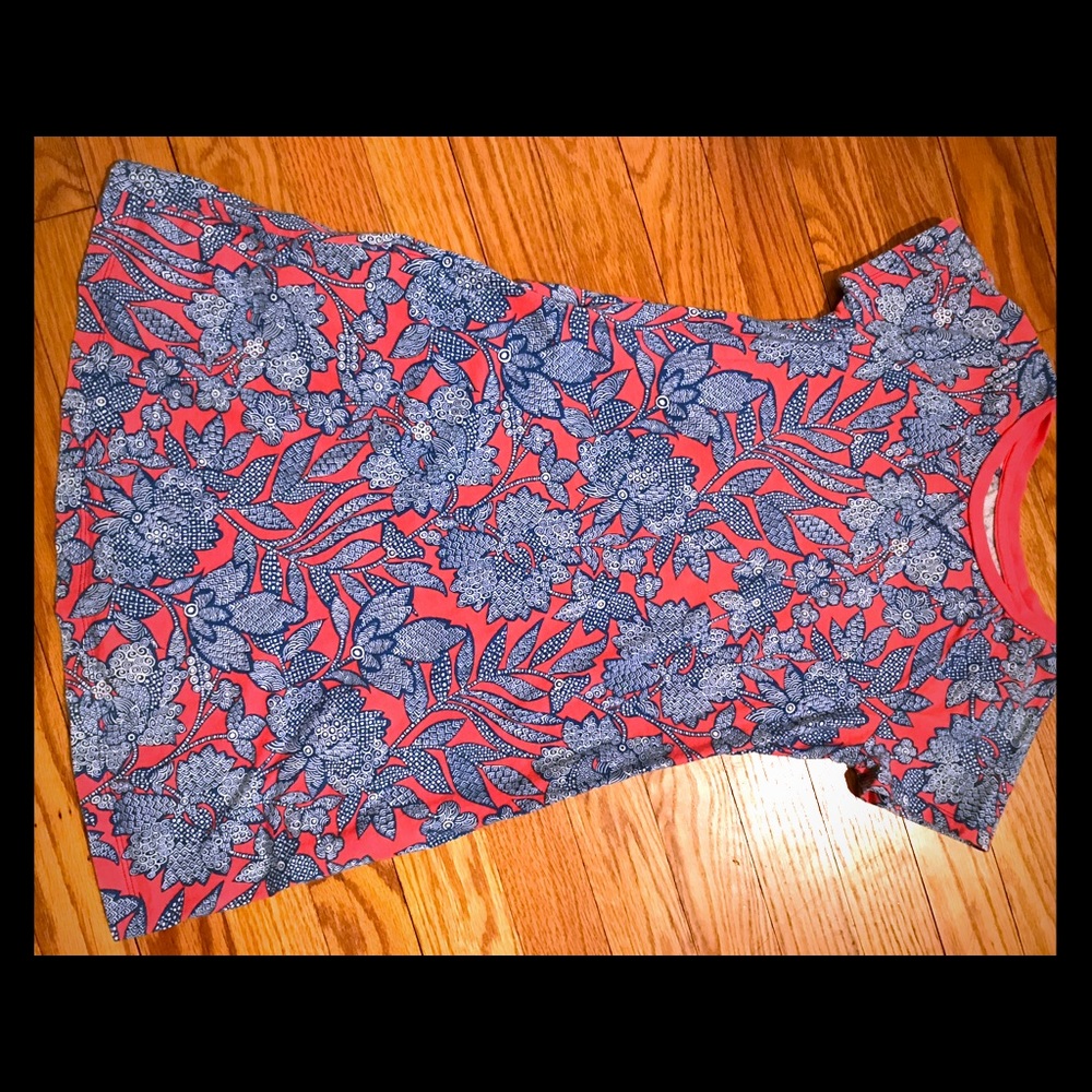 Girls size 7/8 Lands End 100% cotton dress